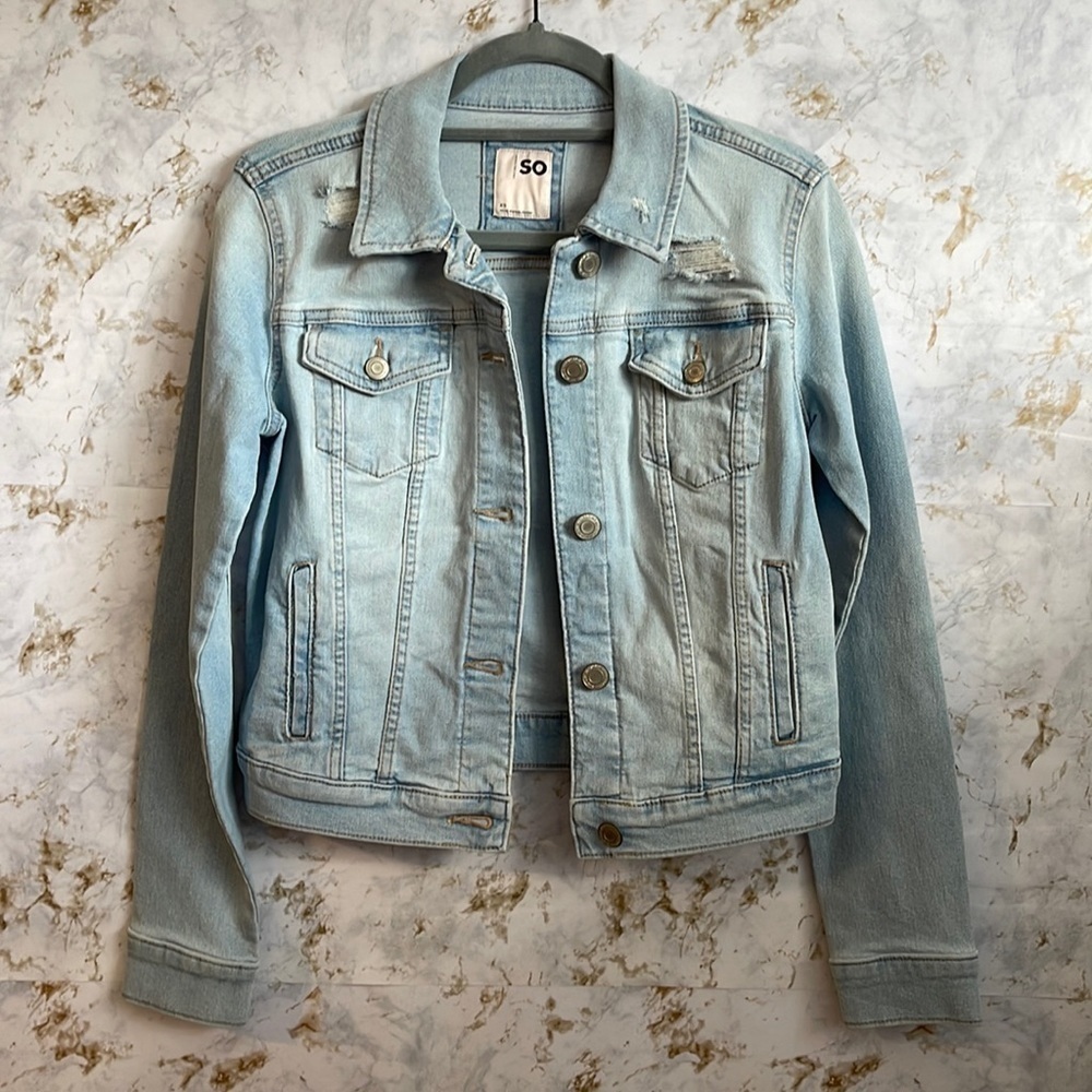 SO Denim Button Up Jacket l SIZE XS